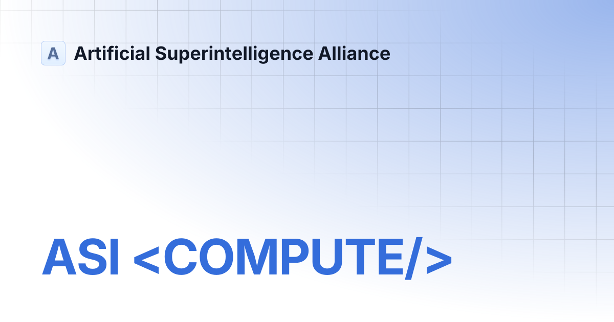 ASI | Artificial Superintelligence Alliance